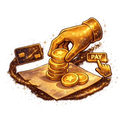 Select a coin package and complete your purchase.